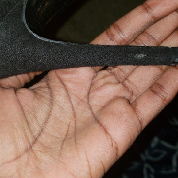 Black suede tassle heels - Picture 7 of 8